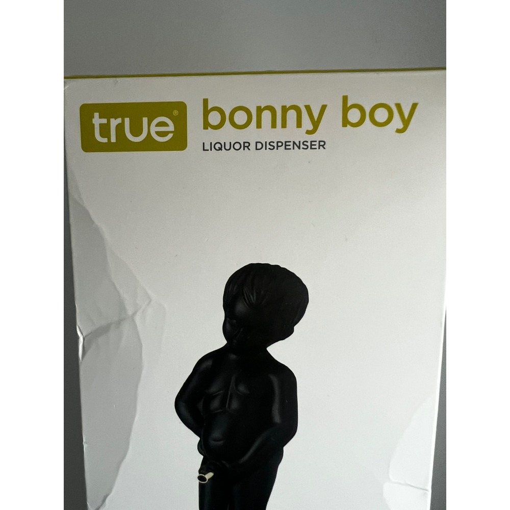 True Bonny Boy Liquor Dispenser Manneken Pis Novelty Alcohol Pump Black 16oz